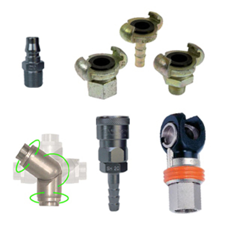 Picture for category Multi-Directional Swivel Fittings, Quick Release & Standard Couplers